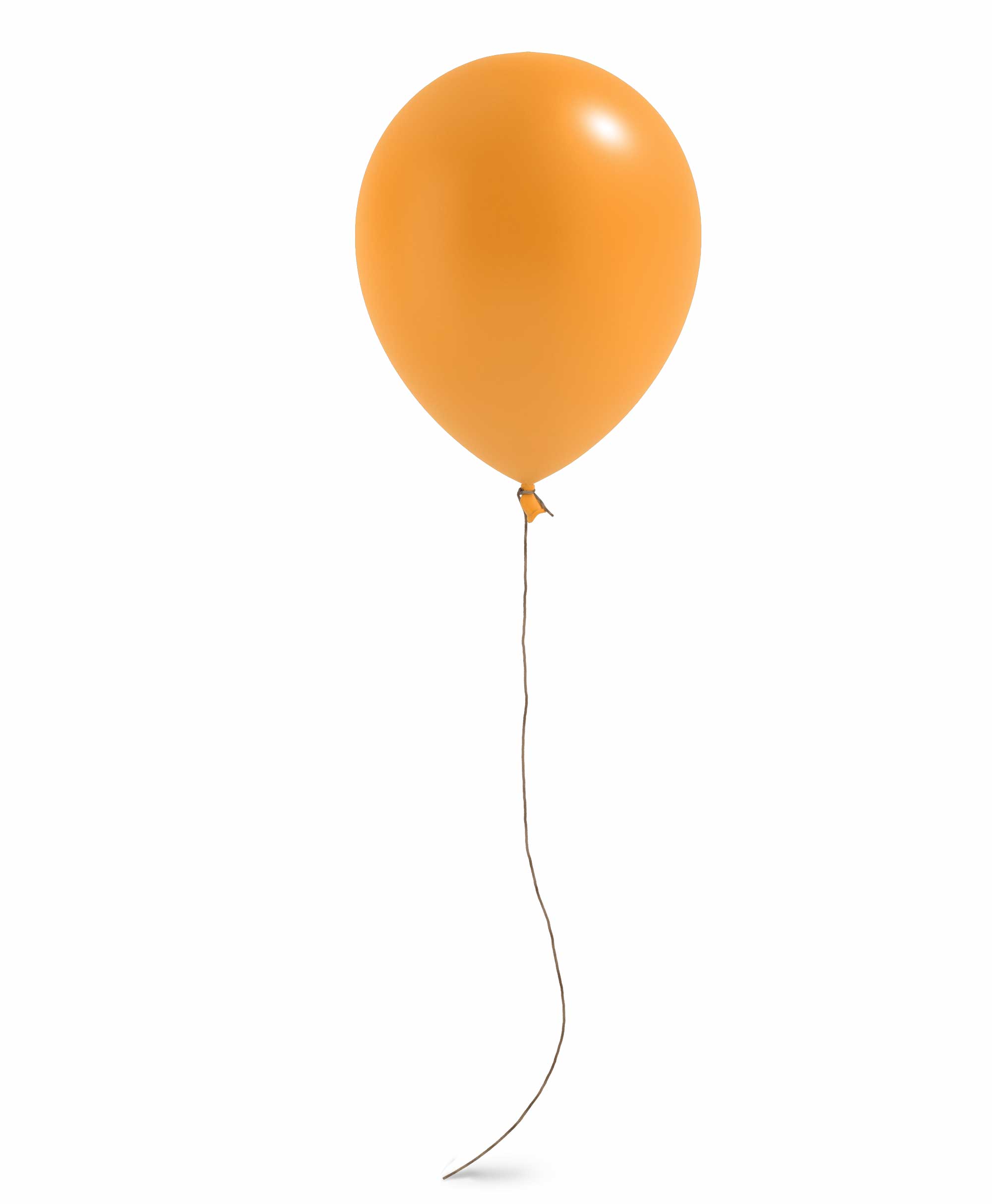 Orange balloon 11" - Spring Theme